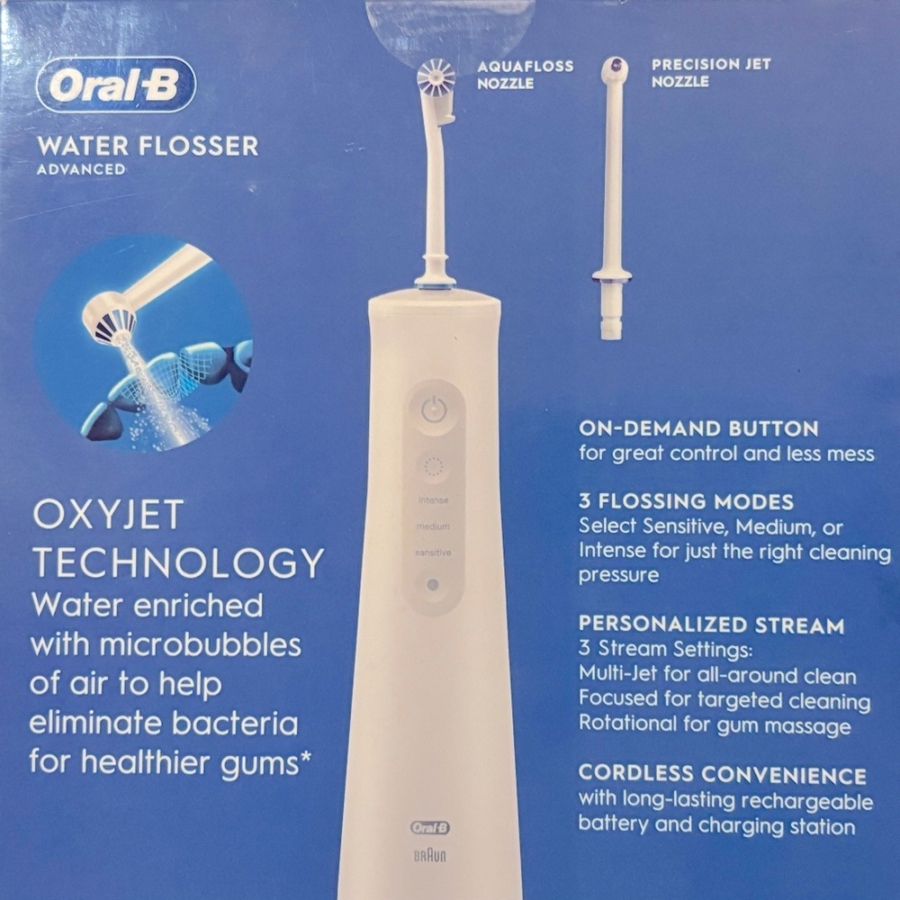 COPY - Oral-B Water Flosser Advanced, Portable Oral Irrigator Handle